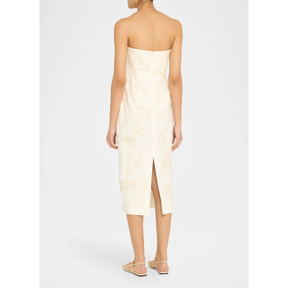Veronica Beard Netia Strapless Embroidered Dress US 4 - Picture 2 of 8